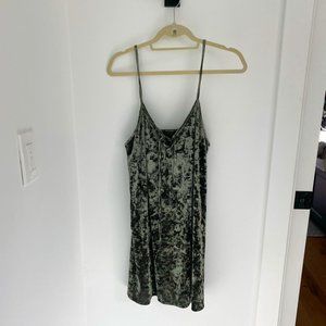 Velvet Green Dress